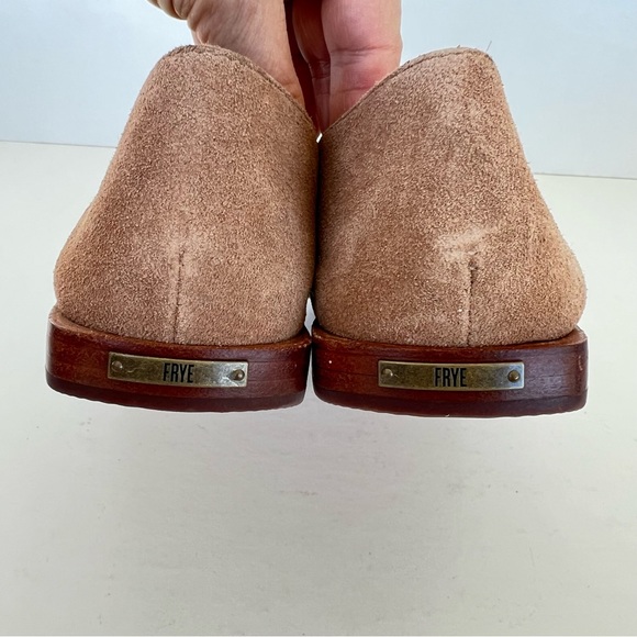 FRYE Claire Caramel / Tan Intricate Woven Checked Slip On Flats Sz 9.5 M NWOB - Picture 7 of 16